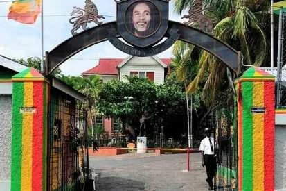 Entrance to the Bob Marley Museum in Kingston