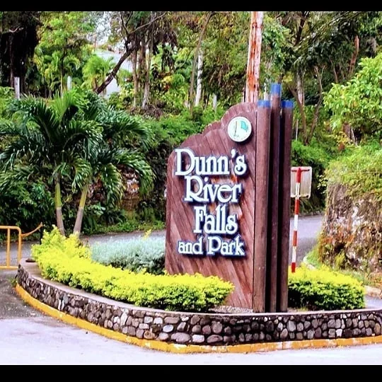 Entrance sign at Dunn's River Falls and Park in Jamaica